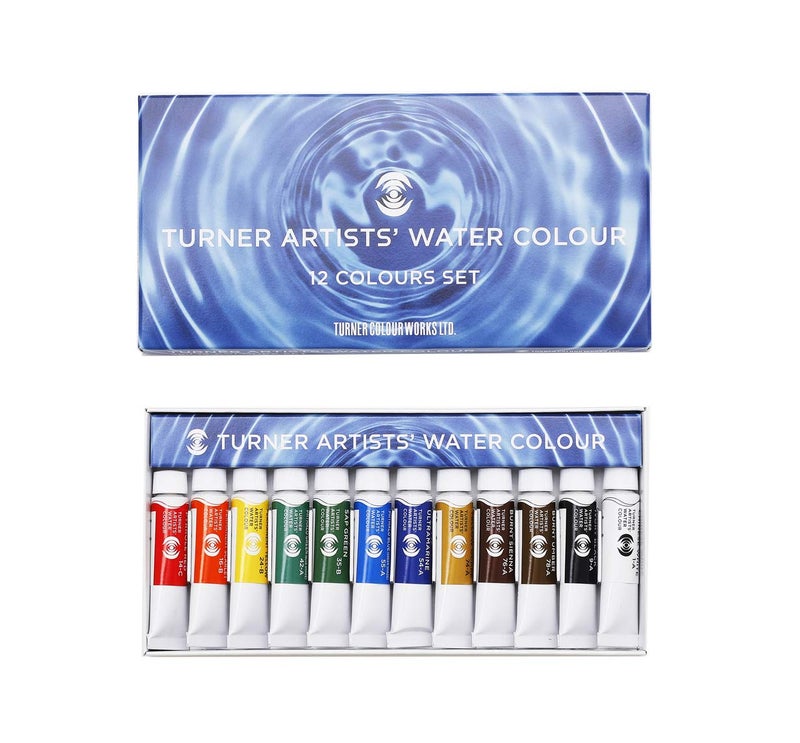 Turner Colour Works Turner Color WT00512C Transparent Watercolor, Set of 12 Colors, 0.2 fl oz (5 ml) - Image 1